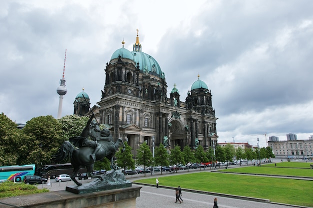 Vista della Cattedrale di Berlino, Berliner Dom sull'Isola dei Musei di Berlino, Germania