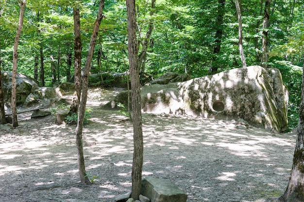 Vista della cava preistorica nella zona di Shapsugskaya