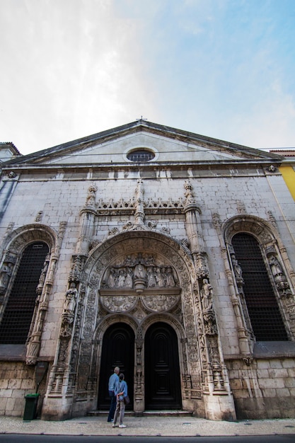 Vista della Chiesa di Nossa Senhora da Conceicao Velha, situata a Lisbona, in Portogallo.
