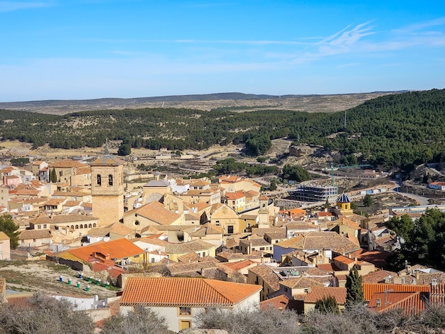 Vista della chinchilla da Montearagon nella provincia di Albacete