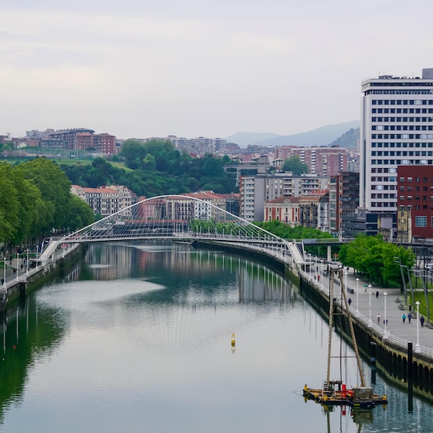 vista della città dalla città di Bilbao, Paesi Baschi, Spagna, destinazioni di viaggio