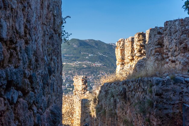 Vista della città di Alanya dal castello di Alanya in Turchia