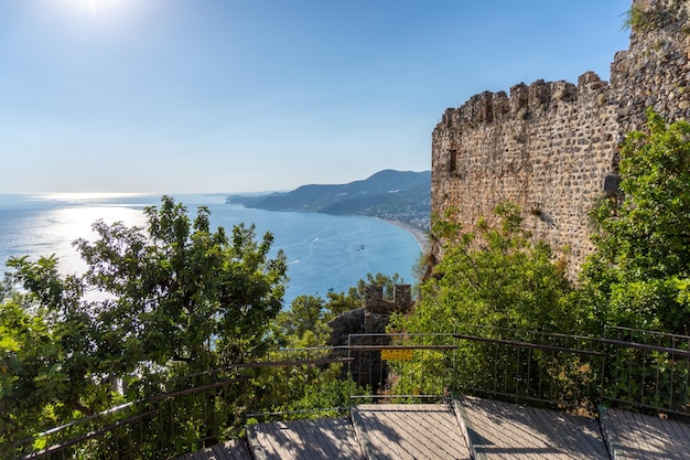 Vista della città di Alanya dal castello di Alanya in Turchia