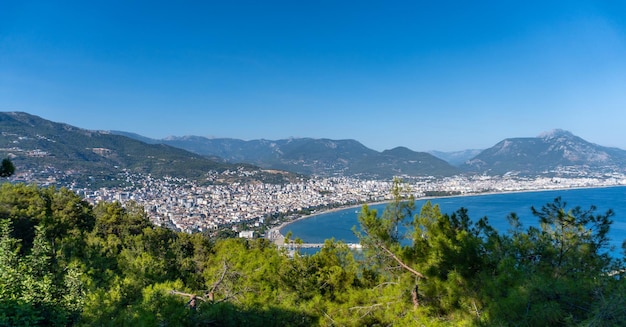 Vista della città di Alanya dal castello di Alanya in Turchia