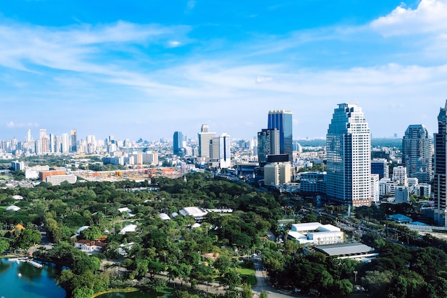 Vista della città di Bangkok