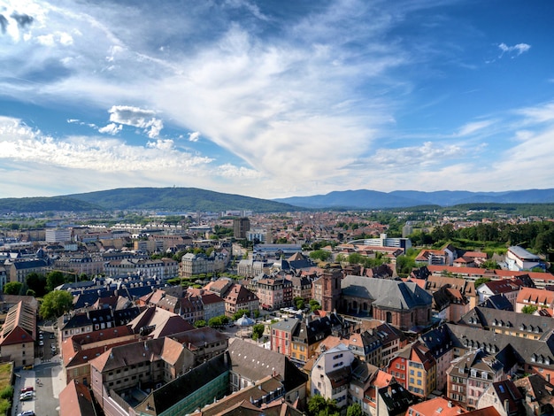 Vista della città di Belfort in Francia