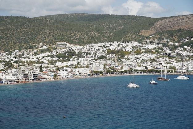 Vista della città di Bodrum in Turchia