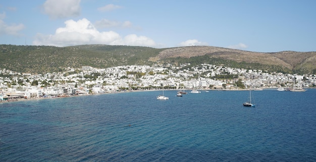 Vista della città di Bodrum in Turchia