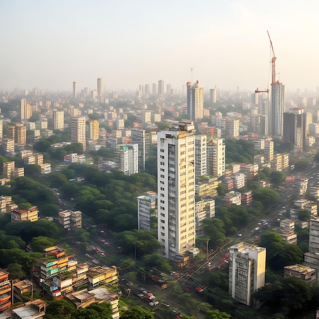 Vista della città di Dacca