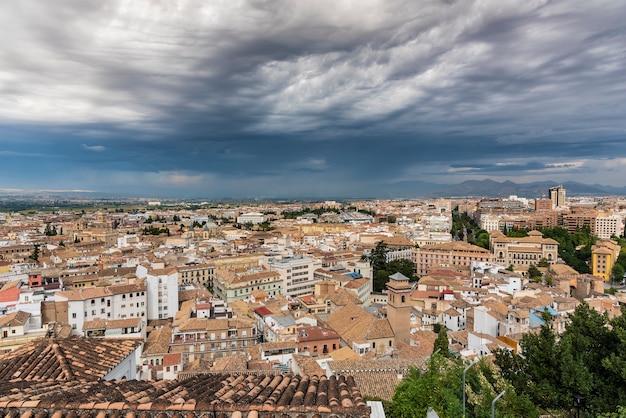 vista della città di Granada dal quartiere Albaicin