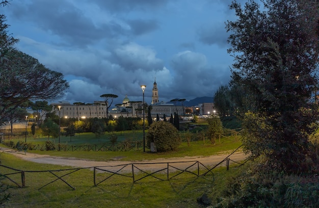 Vista della città di Pompei vicino a Napoli Italia