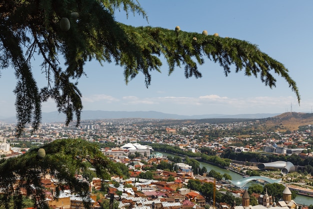 Vista della città di Tbilisi, Georgia, Europa