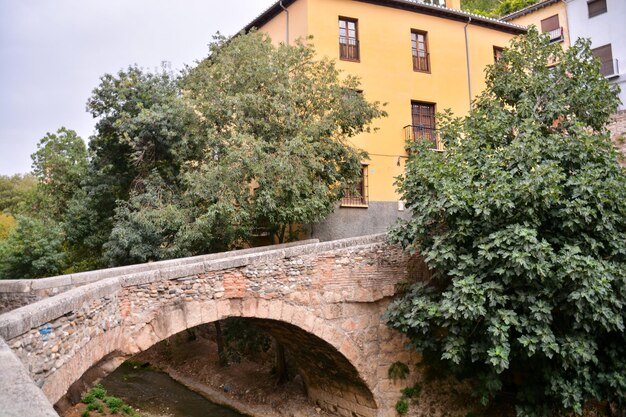 Vista della città storica Granada Andalusia Spagna