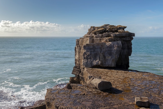 Vista della costa giurassica nel Dorset