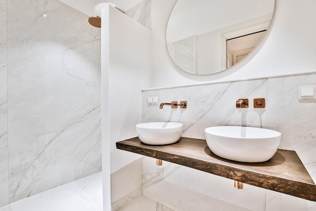 Vista della cucina nel bagno a casa