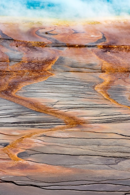 Vista della Grand Prismatic Spring a Yellowstone