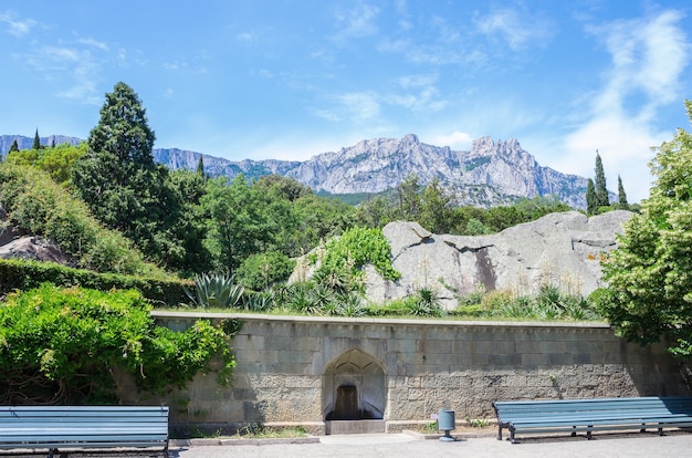 Vista della montagna AiPetri dal Palazzo Vorontsov