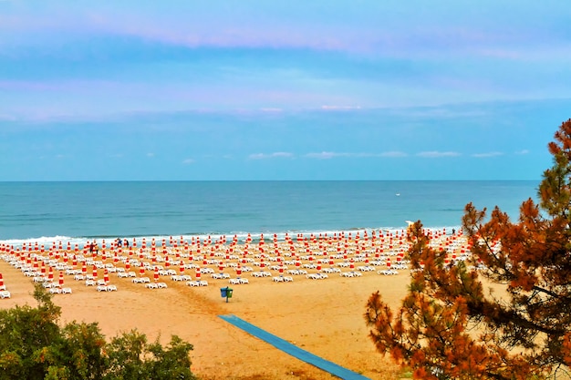 Vista della spiaggia, Mar Nero Albena