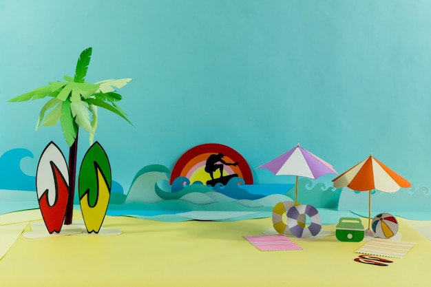 Vista della spiaggia su Creative Paper Craft