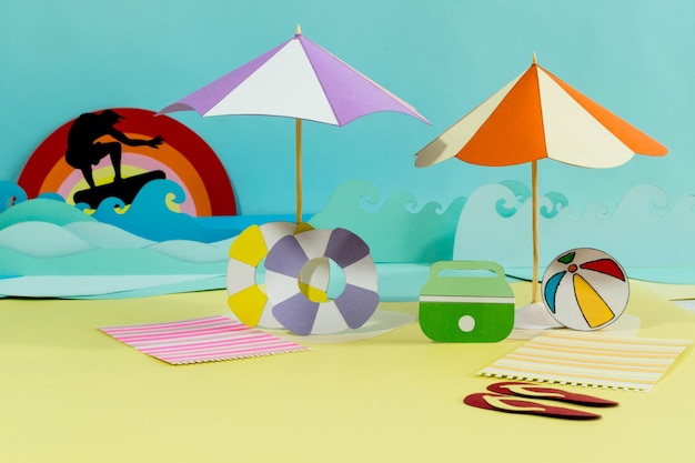 Vista della spiaggia su Creative Paper Craft