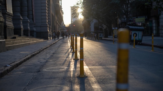 Vista della strada della città