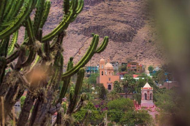 Vista della Tierra Blanca nella città vecchia di Guanajuato come Real de Catorce Mexico