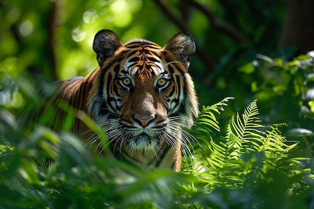 Vista della tigre di Sundarbans generata da AI