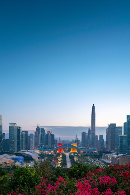 Vista della via dell'edificio di Shenzhen Hyundai