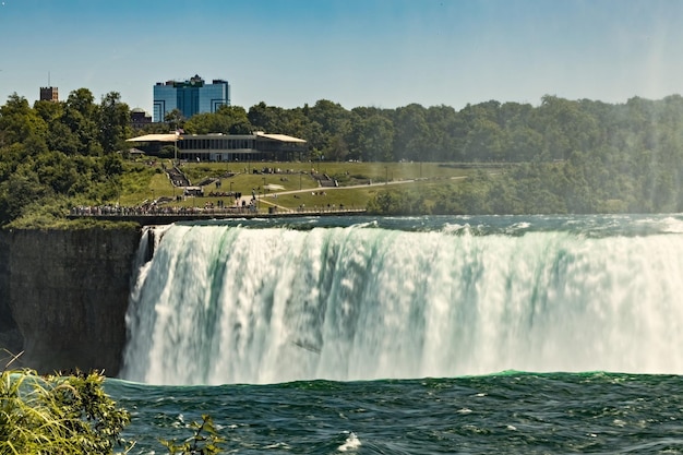 Vista delle Cascate del Niagara dal lato canadese, Ontario, Canada