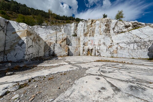 Vista delle formazioni rocciose