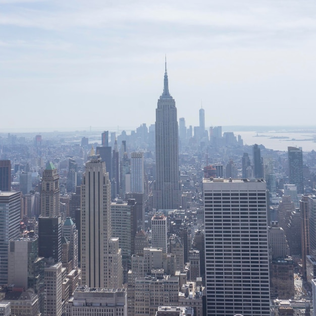 Vista dello skyline di New York con l'Empire State Building