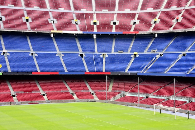 Vista dello stadio del Camp Nou di Barcellona