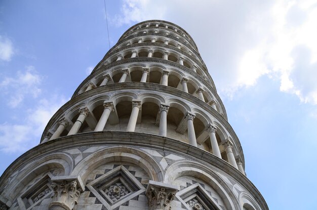 Vista dettagliata dalla Torre Pendente di Pisa