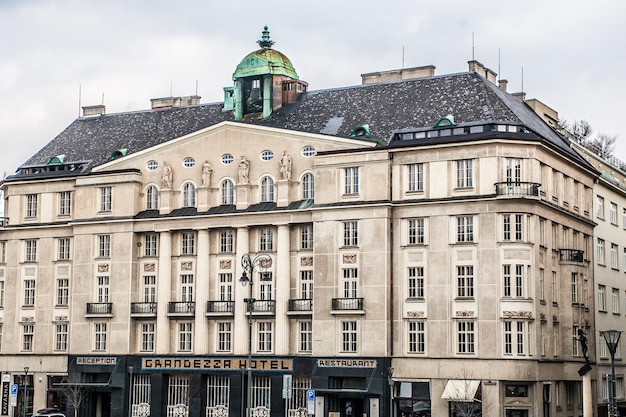 Vista di architettura gotica della Repubblica Ceca di Brno nella città vecchia