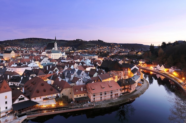 vista di cesky Krumlov