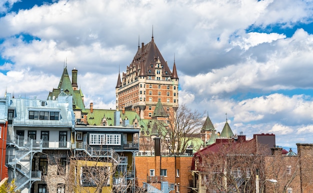 Vista di Chateau Frontenac a Quebec City - Quebec, Canada