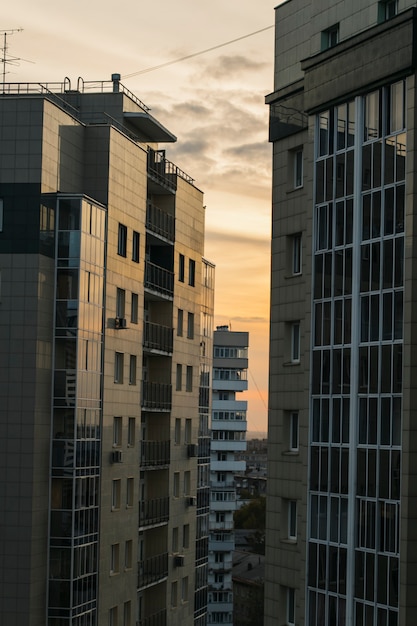 vista di edifici a più piani