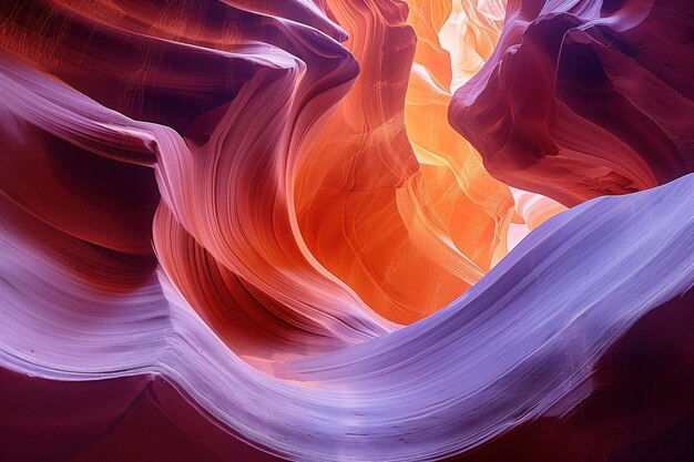 vista di fondo colorata naturale all'interno di un canyon di arenaria
