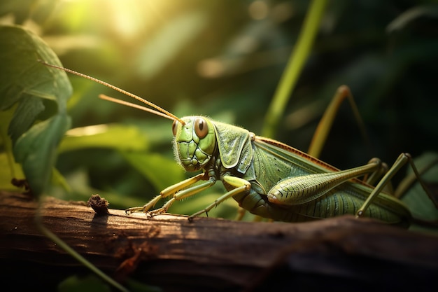 Vista di Grasshopper in natura