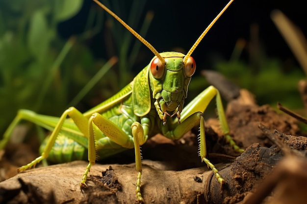 Vista di Grasshopper in natura