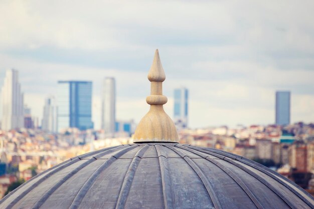 Vista di Istanbul con cupole ed edifici