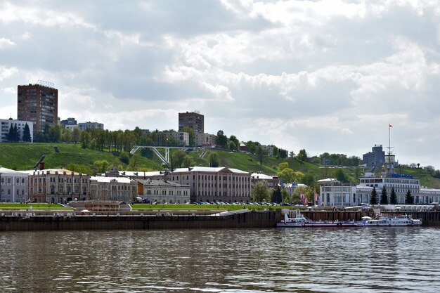 Vista di Nizhny Novgorod dal fiume