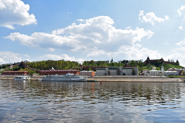 Vista di Nizhny Novgorod dal fiume