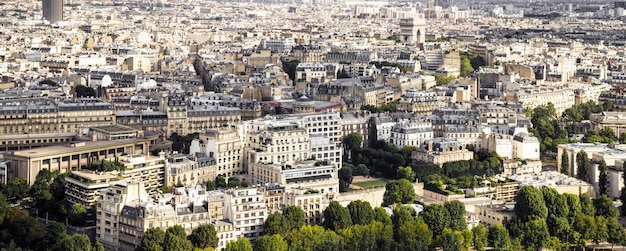 Vista di Parigi dalla Torre Eiffel