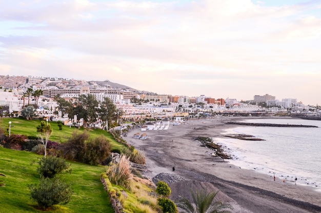 Vista di Playa de Fanabe Adeje Tenerife