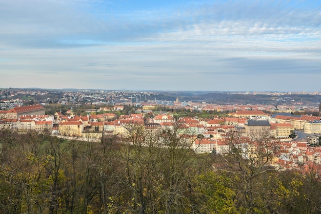 Vista di Praga dalla collina di Petrin