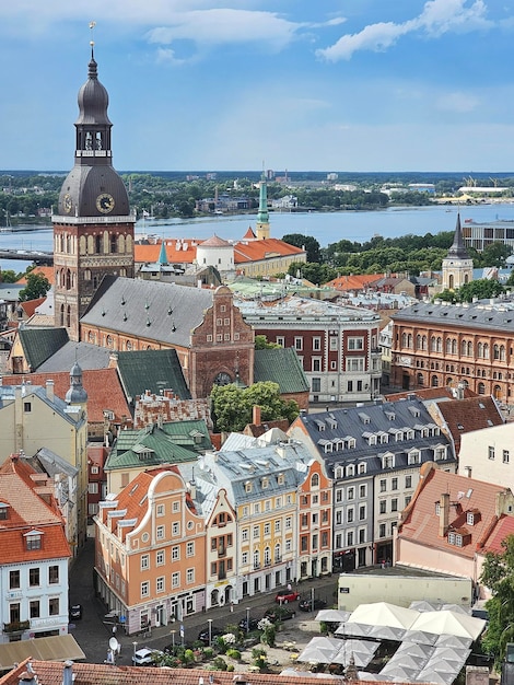 Vista di Riga dalla torre della chiesa di San Pietro