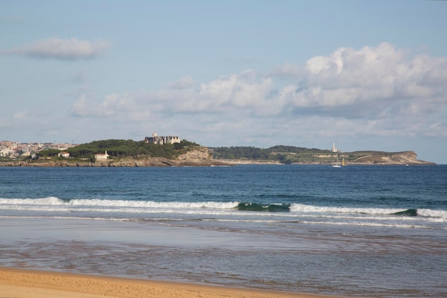 Vista di Santander da Somo Beach, Santander, Spagna