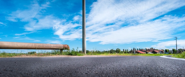 Vista di una strada di campagna