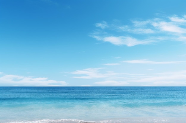 Vista espansiva del cielo azzurro